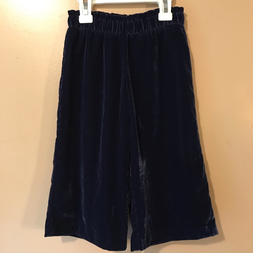New Janie and Jack Pants. Navy blue velveteen, soft, Elastic waist